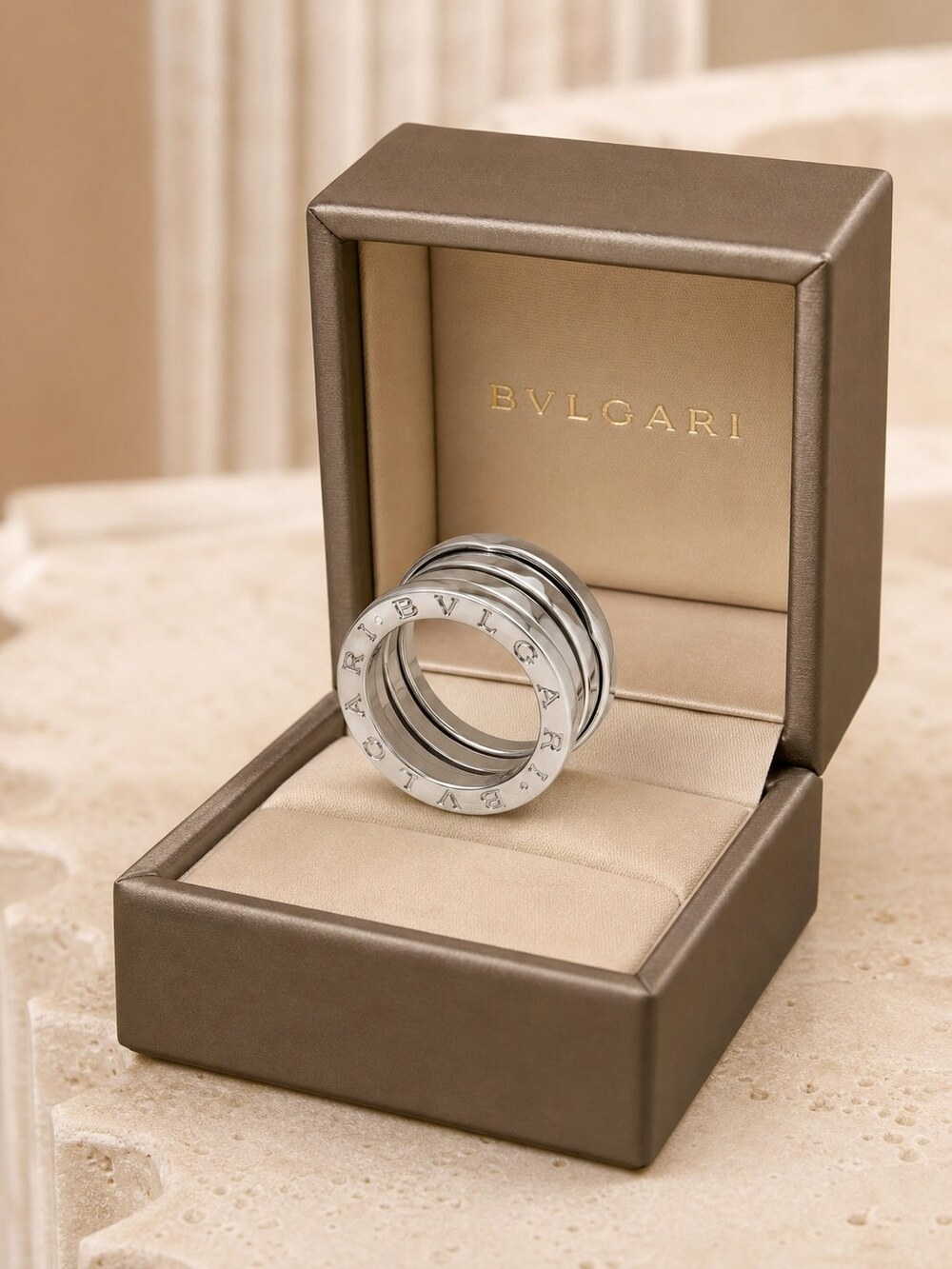 Bulgari Refined Statement Ring Style 3 | New with Box - Picture 5 of 9